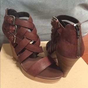 Madewell Basket Weave Sliced Wedge